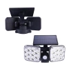Solar wall lamp with human body sensing, dual-head rotation, high power, for courtyard households, outdoor gardens, villas, cross-border new style Item Picture